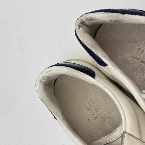 Gucci White Ace Low Sneakers Men's 9 Luxury Streetwear - Picture 13 of 15